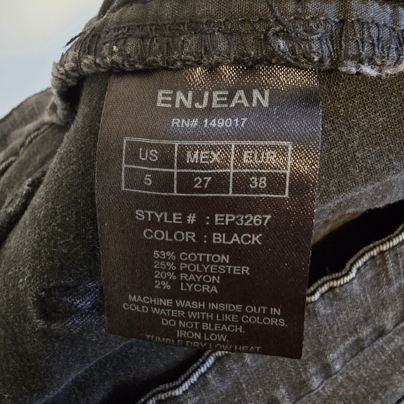 Enjean - 27x26 High Rise Distressed Skinny Jeans - Picture 13 of 14